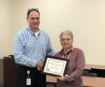 Employees of the 3rd Quarter 2022 - (L/R) GSS Director Peter Korolyk and Carmen Herrera
